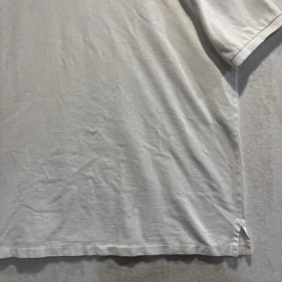 Polo Ralph Lauren Henley Shirt Men's XXL White Short Sleeve Featherweight Mesh - Picture 12 of 15